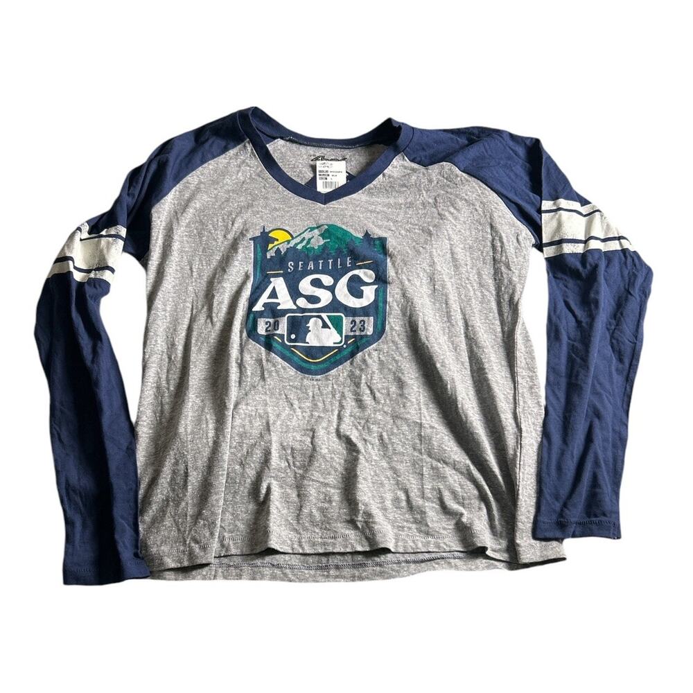 4Her MLB All Star Game‎ Long Sleeve Shirt Womans Large Seattle New